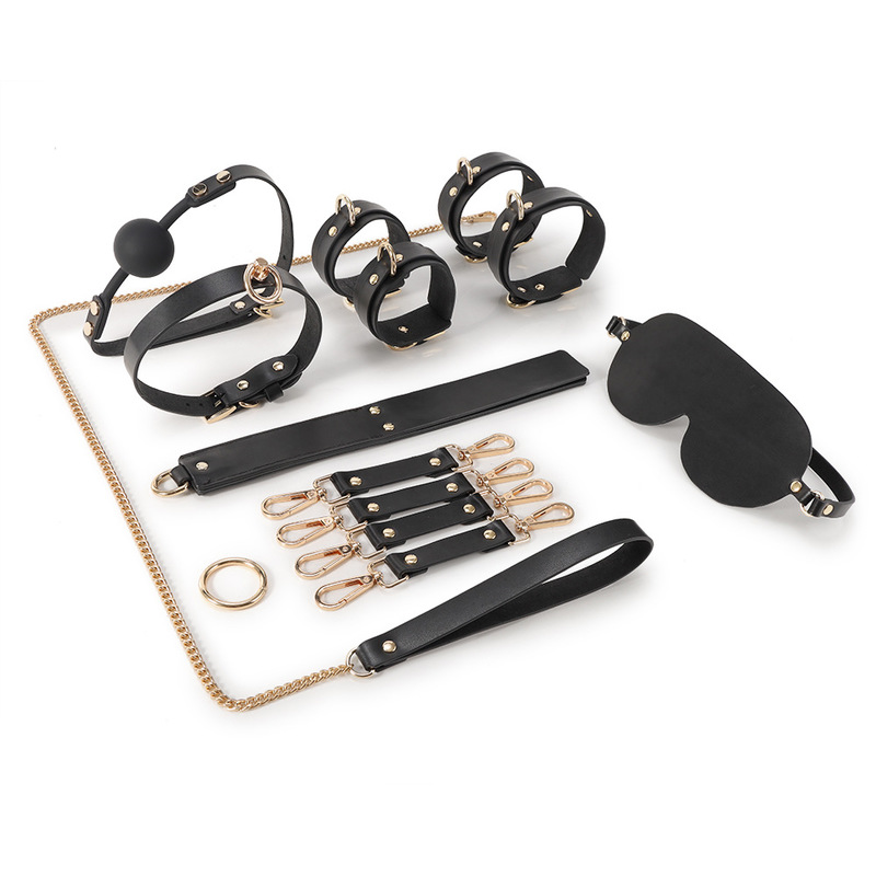 (image for) Real Leather Bondage Kit With Handbag