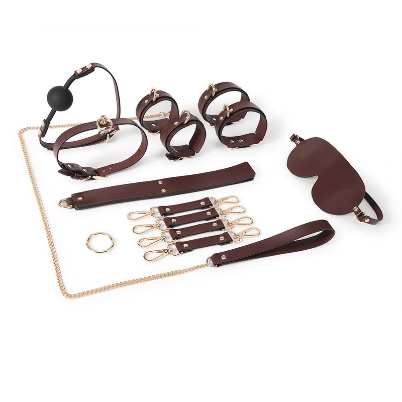 (image for) Real Leather Bondage Kit With Handbag