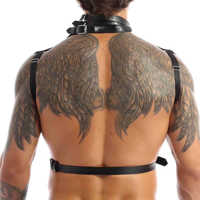 (image for) Men's Faux Leather Halter