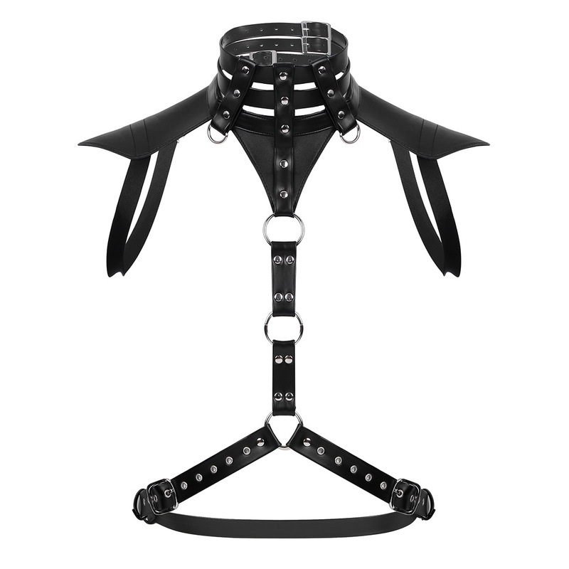 (image for) Men's Faux Leather Halter
