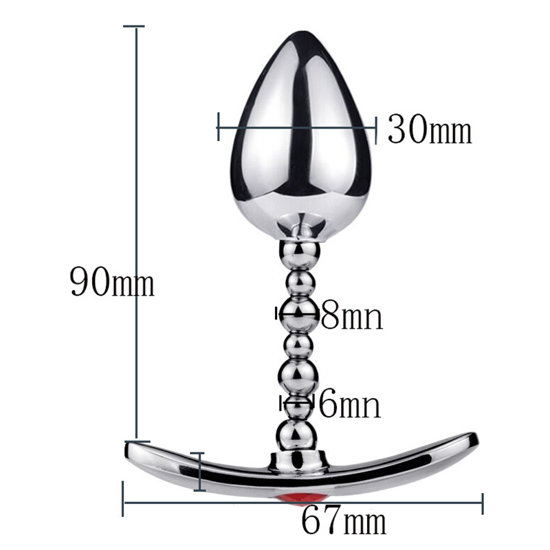 (image for) Bendable One Ball Steel Butt Plug