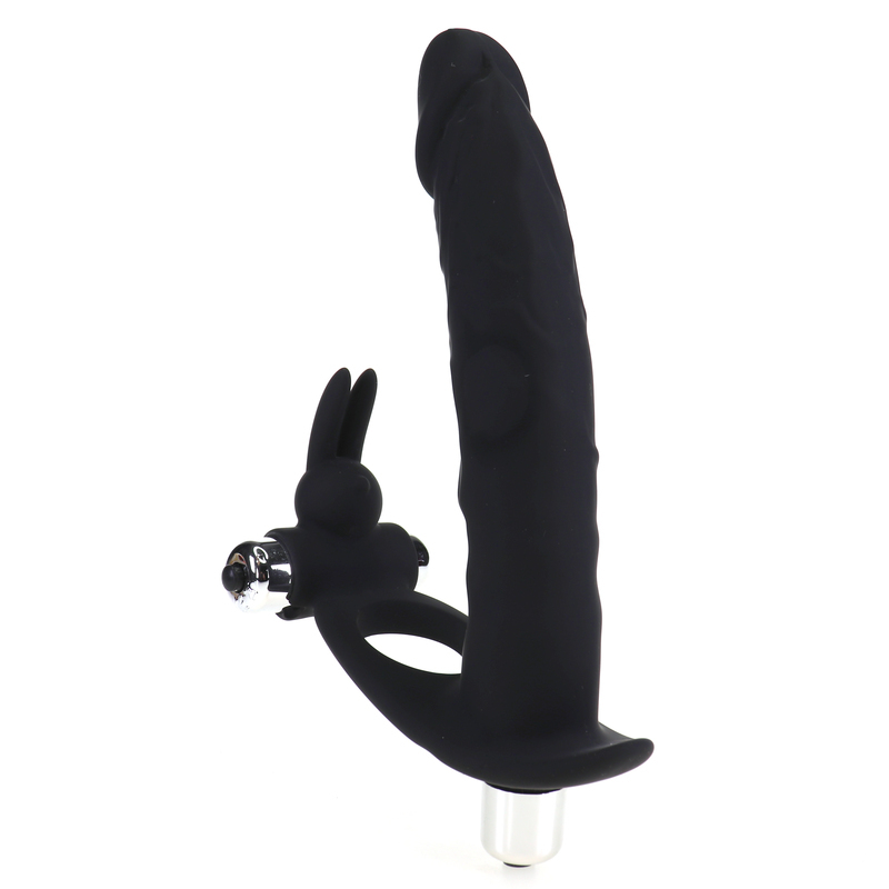 (image for) Cock Ring With Vibration Anus Dildo