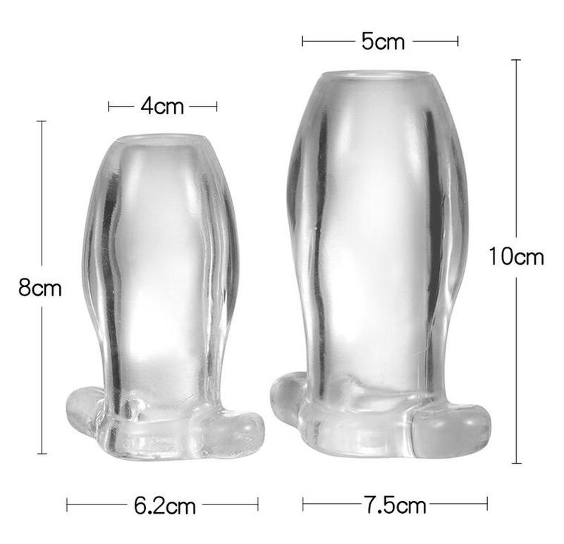 (image for) Clear Hollow Butt Plug