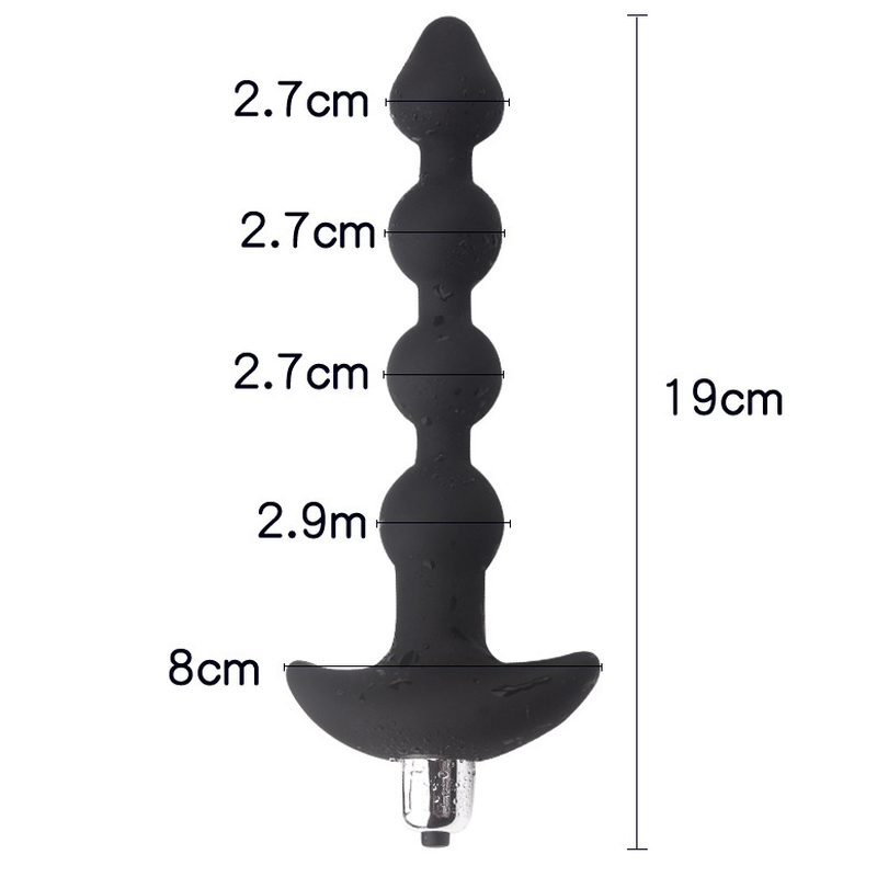 (image for) Vibrating Anal Beads Butt Plug