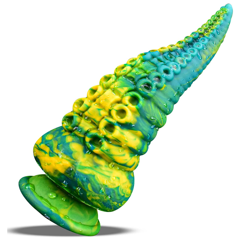 (image for) Mixed Color Octopus Dildo 8 Inches