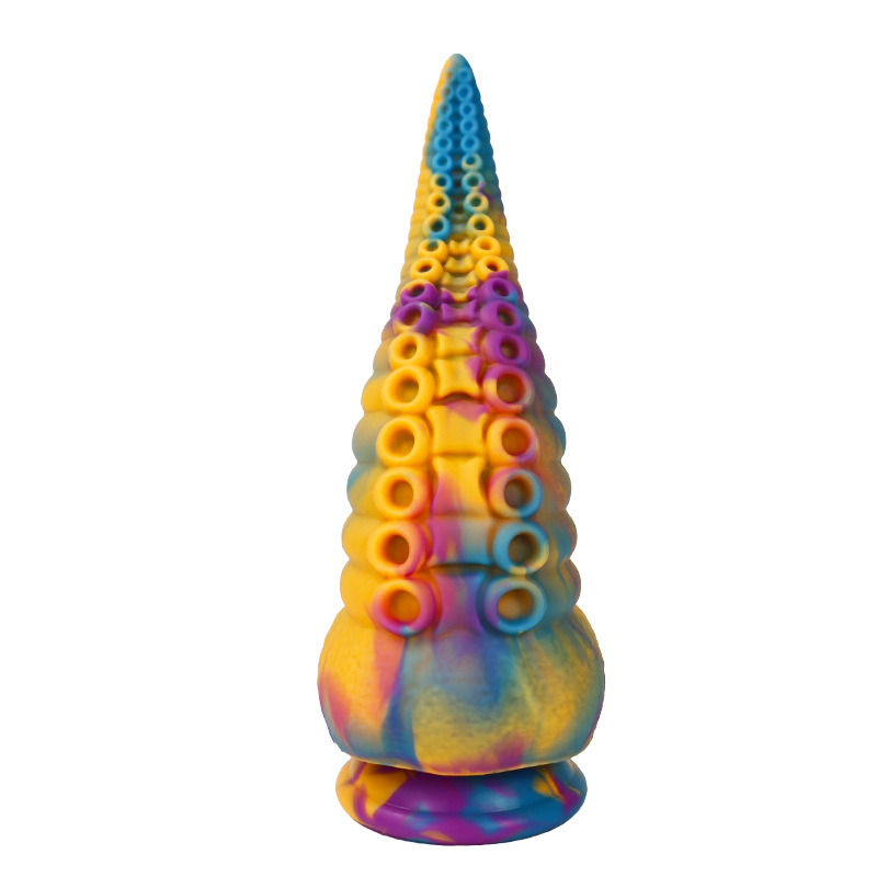 (image for) Mixed Color Octopus Dildo 8 Inches