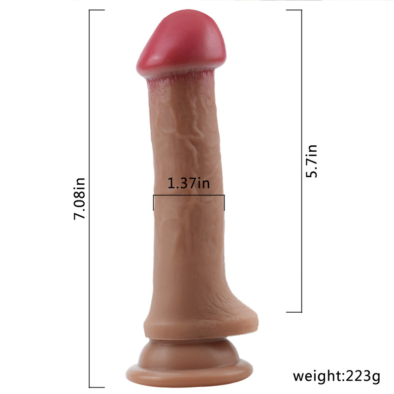 (image for) Lifelike 7.1"/18 cm Realistic Dildo - Big Head
