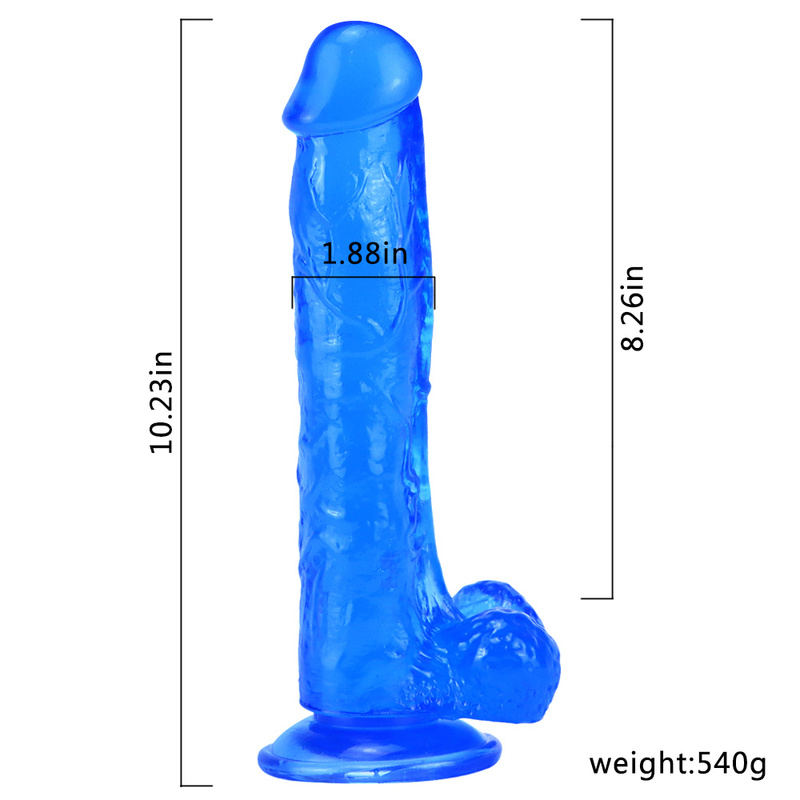 (image for) Realistic Colorful 10.2"/26 cm Dildo - Cow