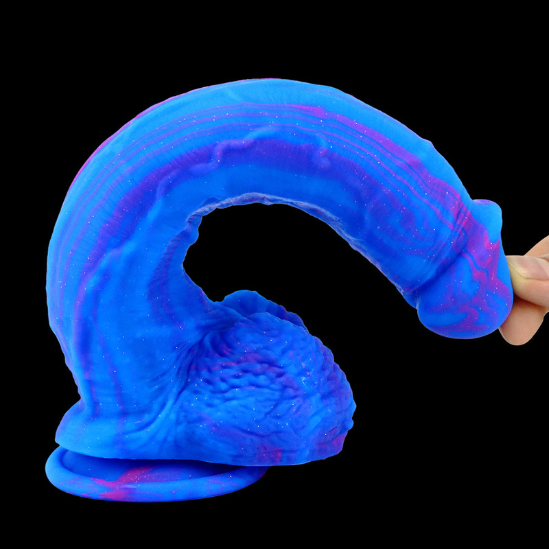 (image for) Double Color Mix Realistic Dildo - 10.6"