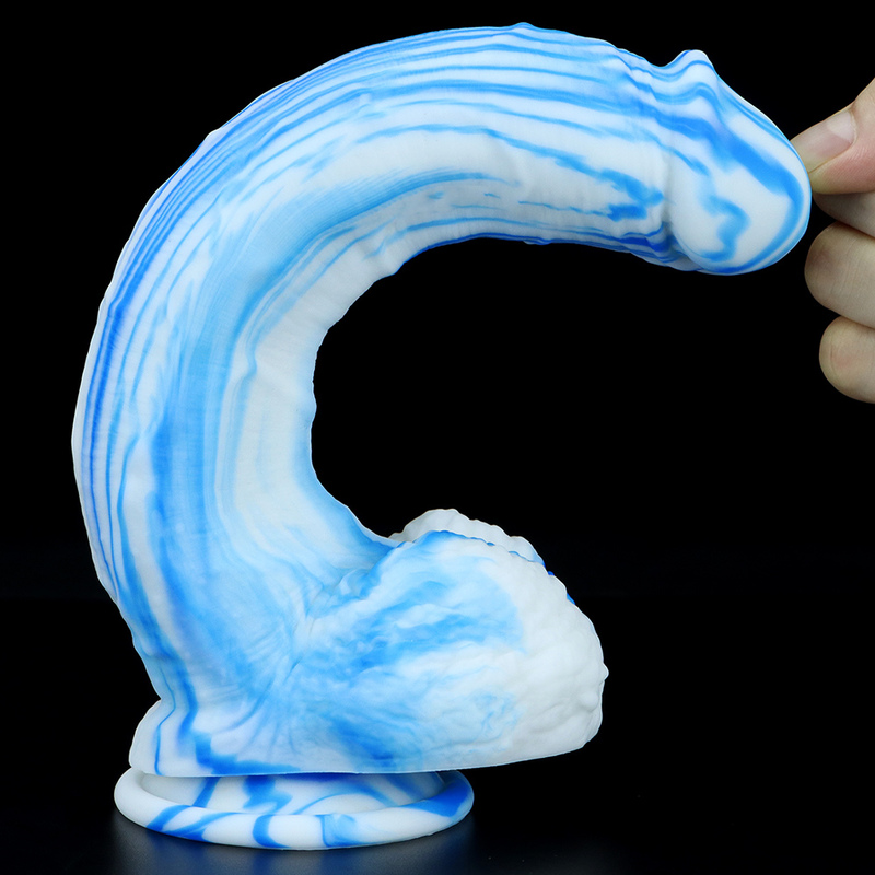 (image for) Double Color Mix Realistic Dildo - 10.6"