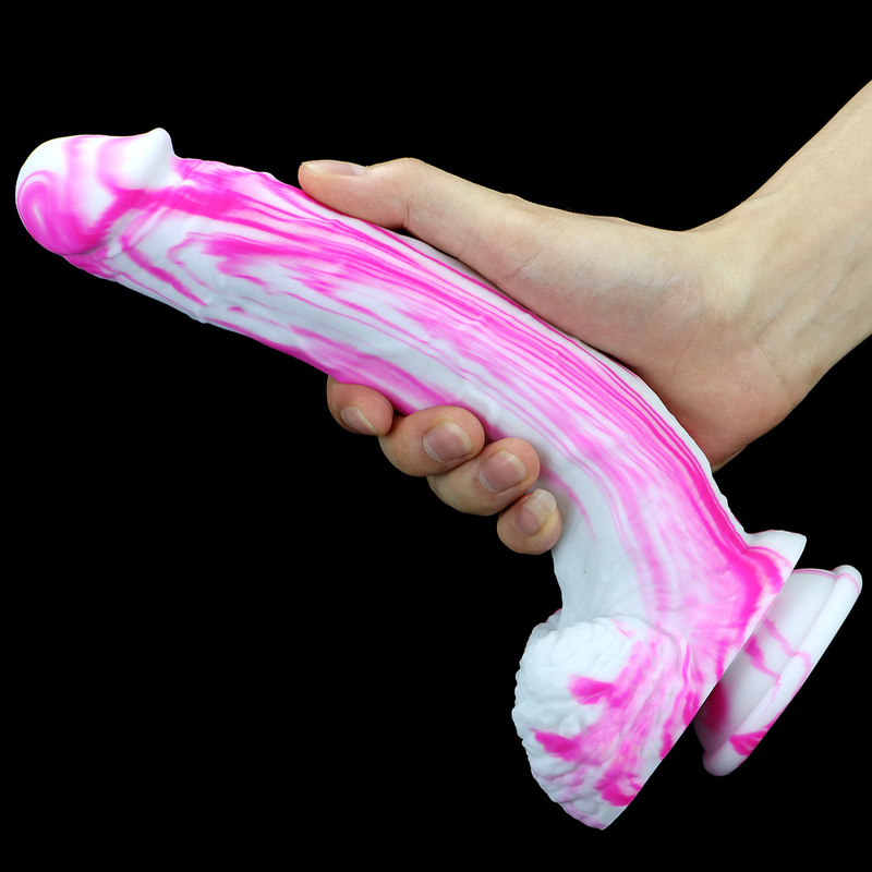 (image for) Double Color Mix Realistic Dildo - 10.6"