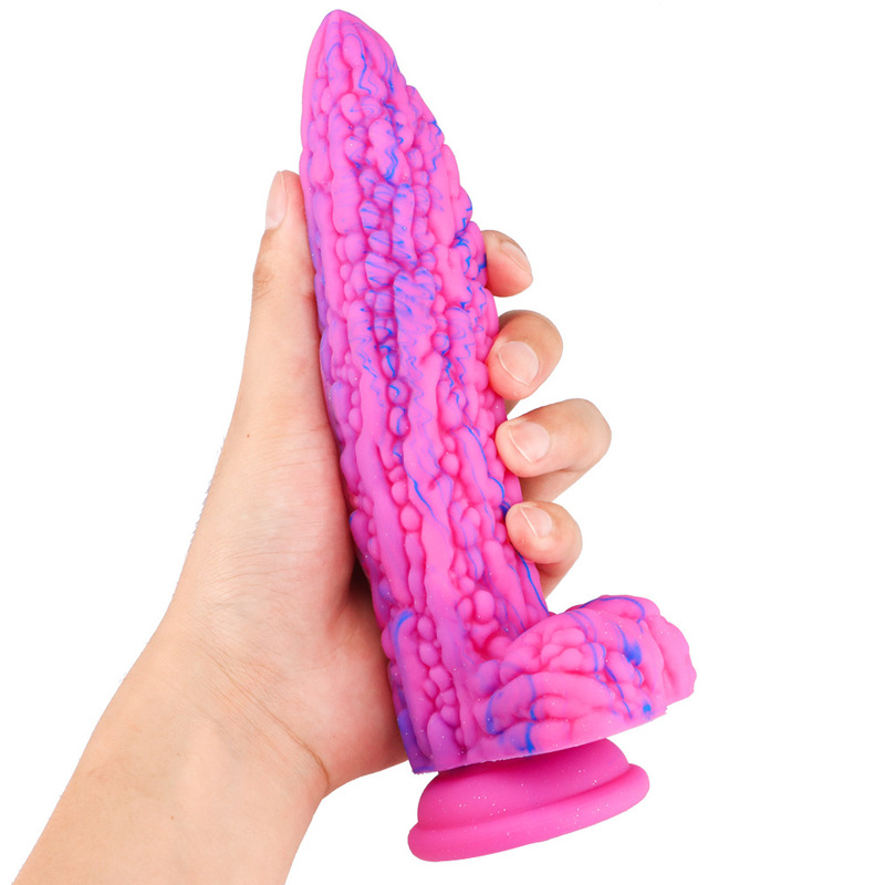 (image for) Balsam Pear Colorful Silicone Dildo