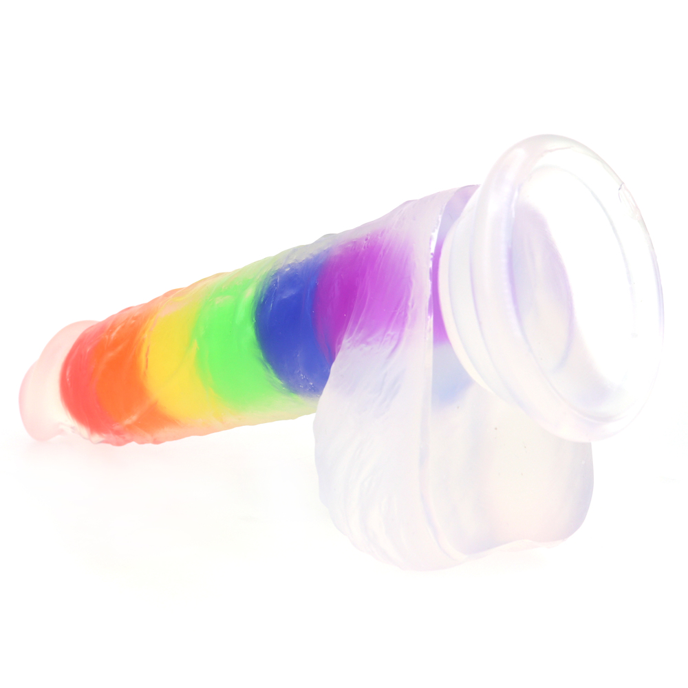 (image for) Double Layer Rainbow Dildo 7.4 inch