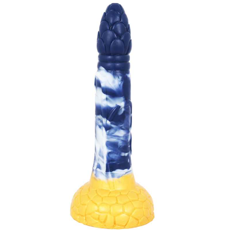 Darkblue Liquid silica gel Dildo- 07