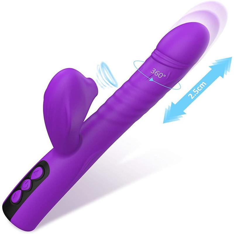 Thrusting & Sucking Rabbit Vibrator
