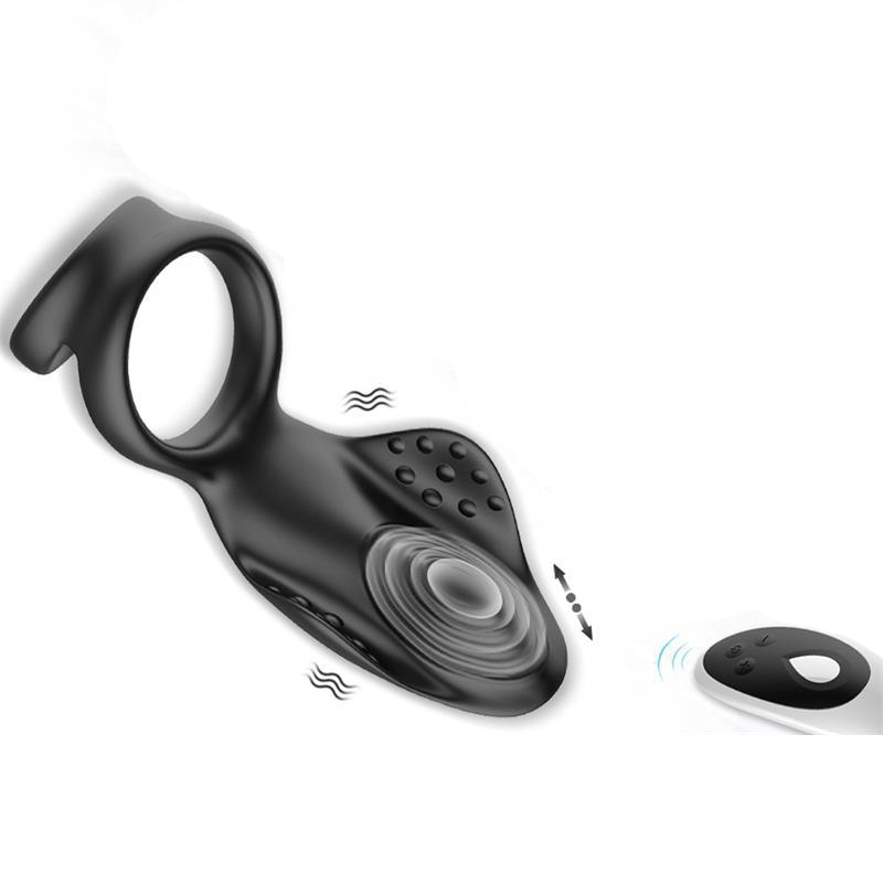(image for) Rechargeable Silicone Dual Penis Ring