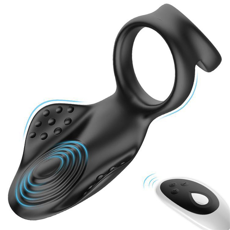 (image for) Rechargeable Silicone Dual Penis Ring