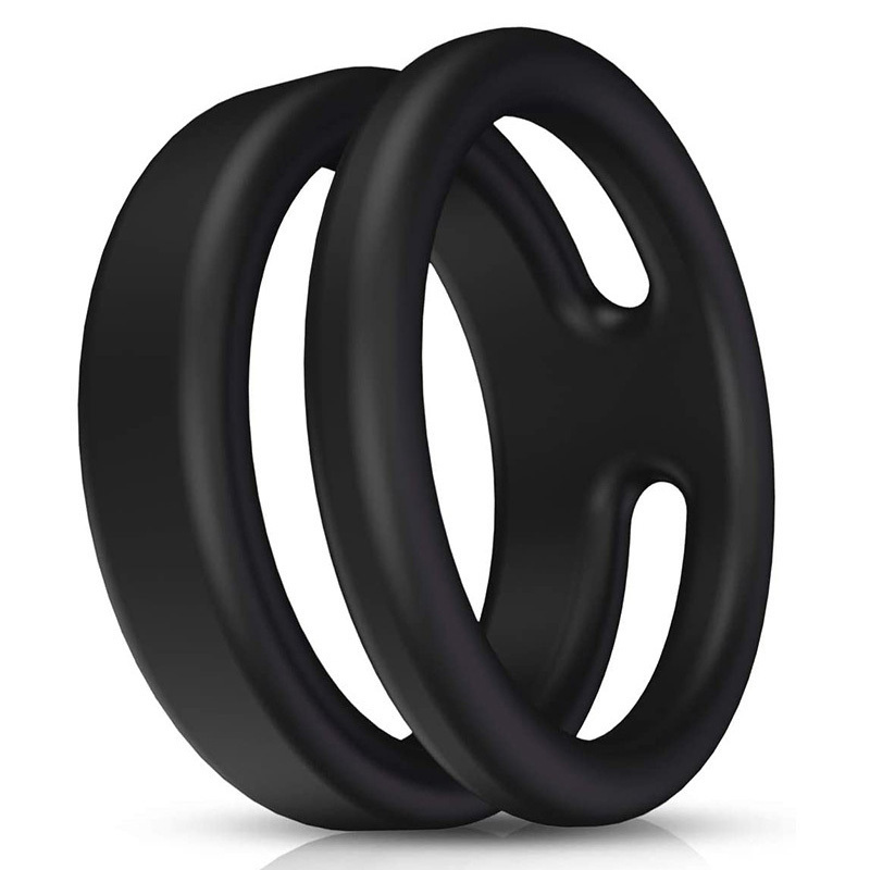Silicone Dual Penis Ring - Click Image to Close