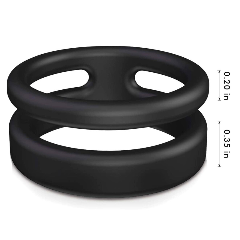 Silicone Dual Penis Ring - Click Image to Close