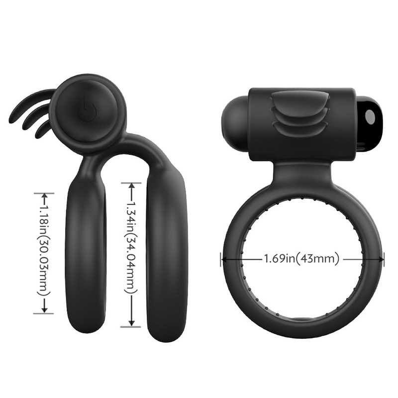 (image for) Nightcrawler Cock Ring with Double Ring