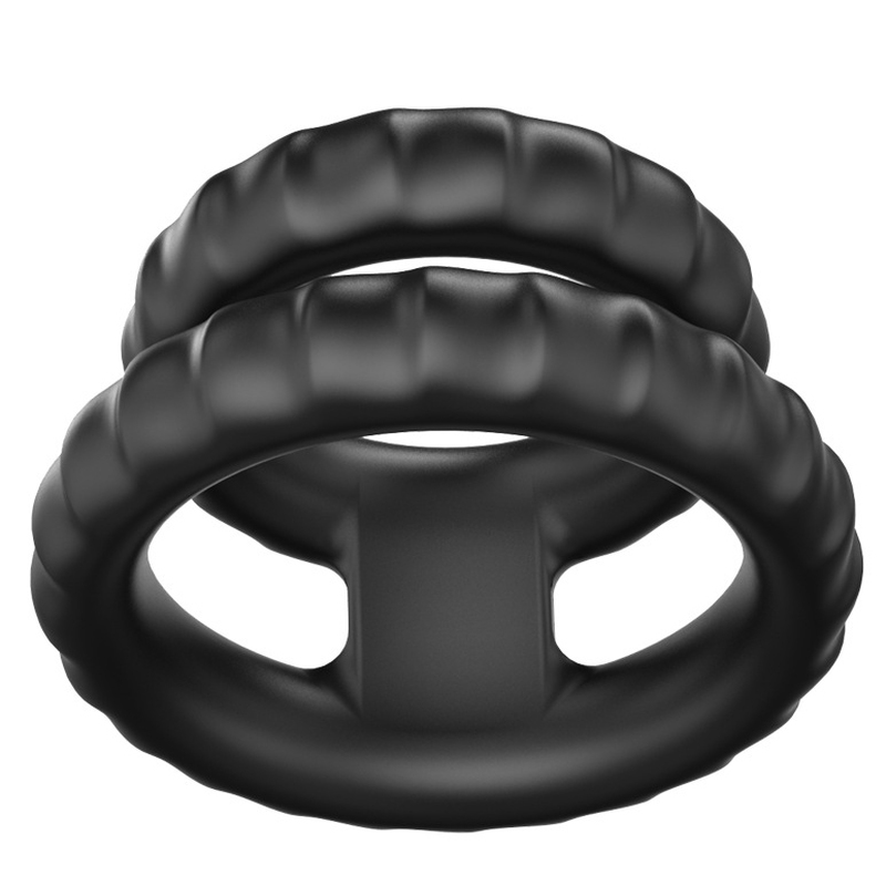 (image for) Silicone Dual Cock Ring