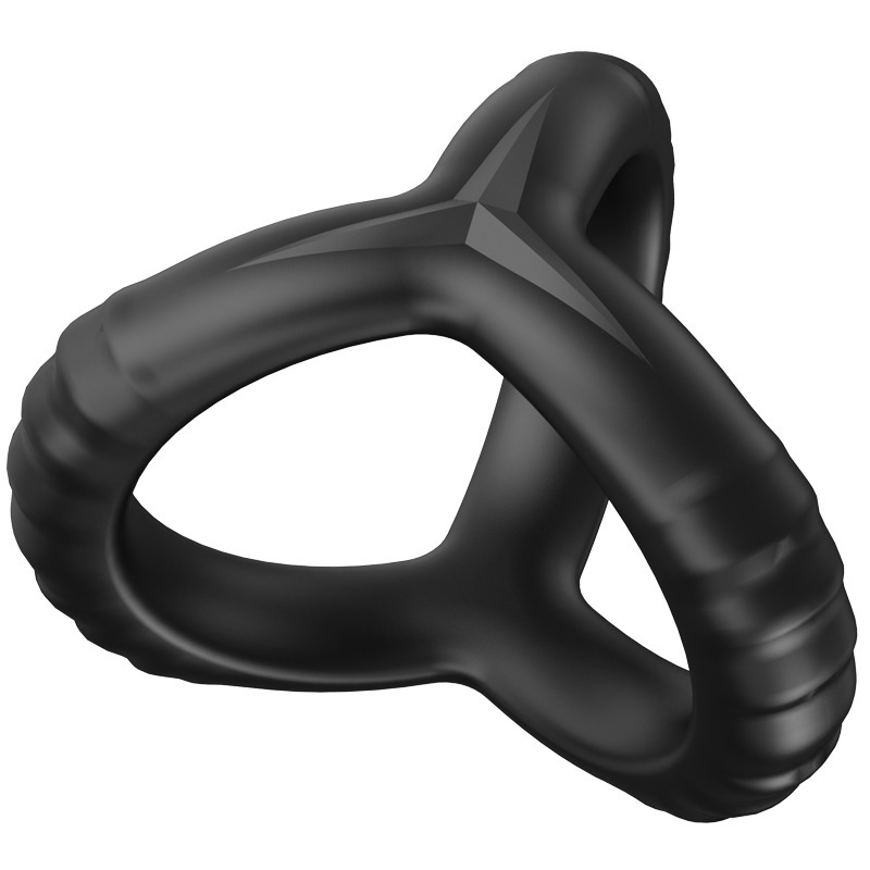 Silicone 3 in 1 Cock Ring - Click Image to Close
