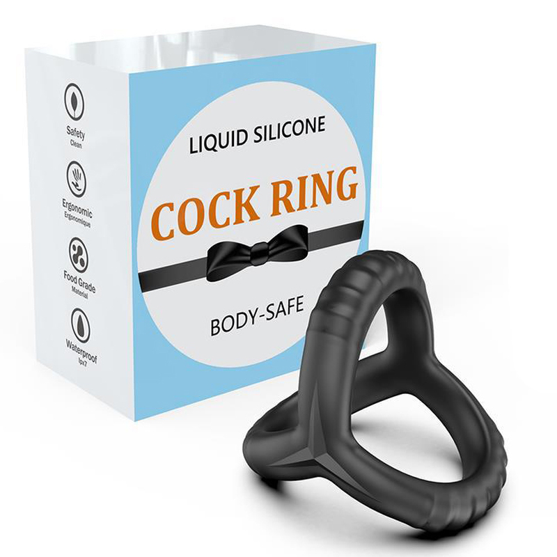 Silicone 3 in 1 Cock Ring - Click Image to Close