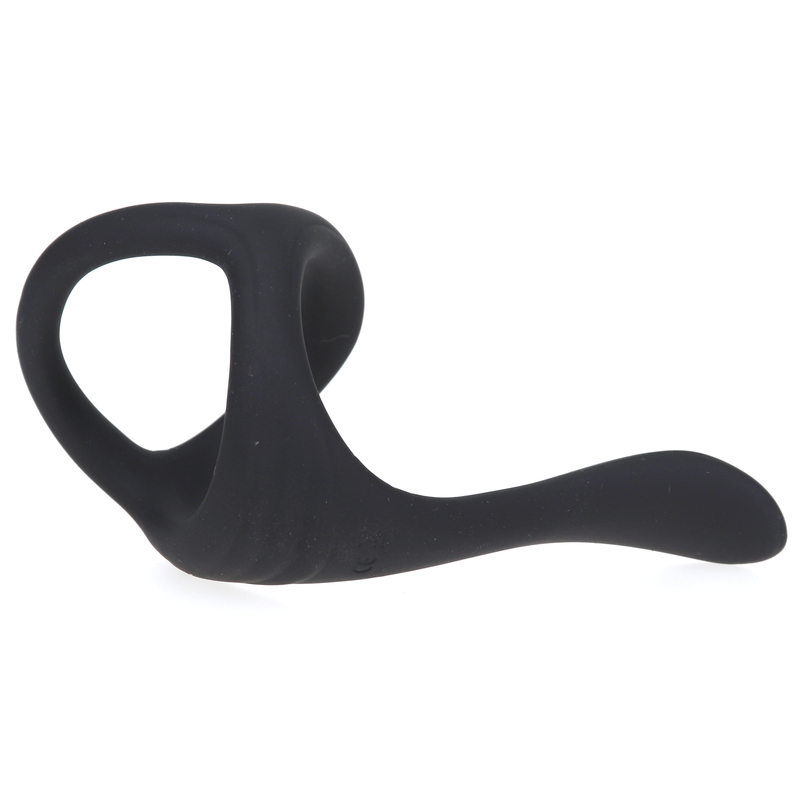 (image for) Silicone Triangle Penis Ring with Teasing Tail