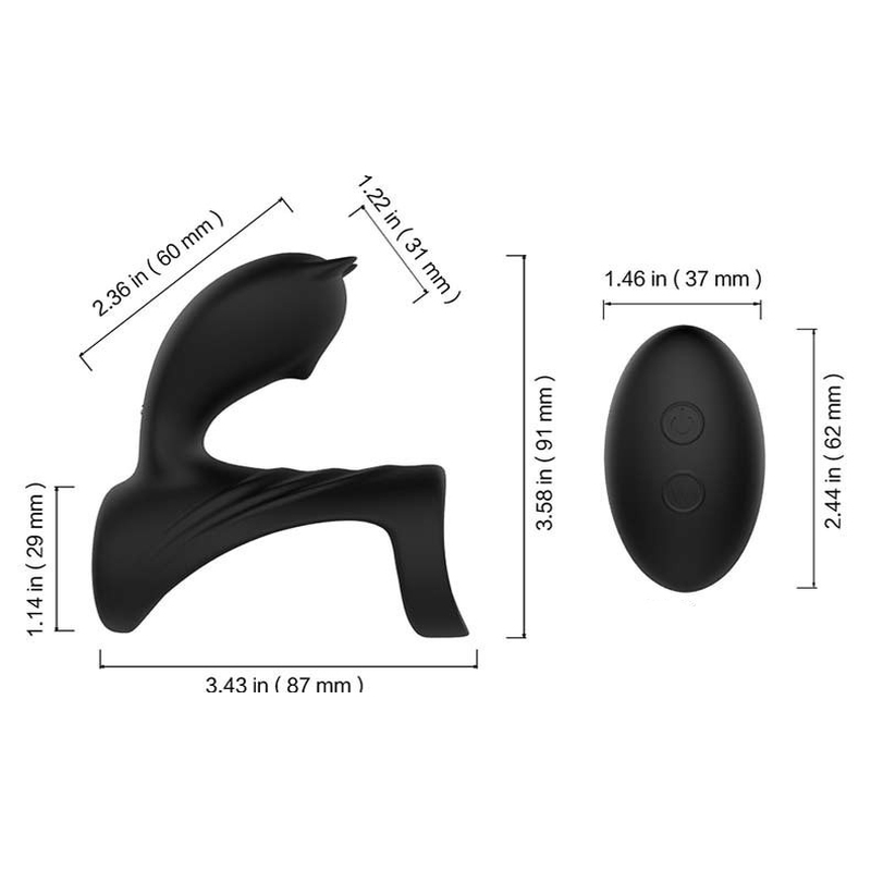 (image for) Hi Fun Cock Ring With Clit Stimulation