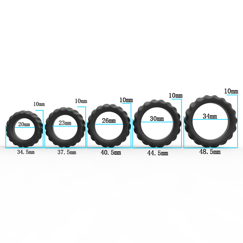 (image for) Silicone Penis Rings for Erection Enhancing