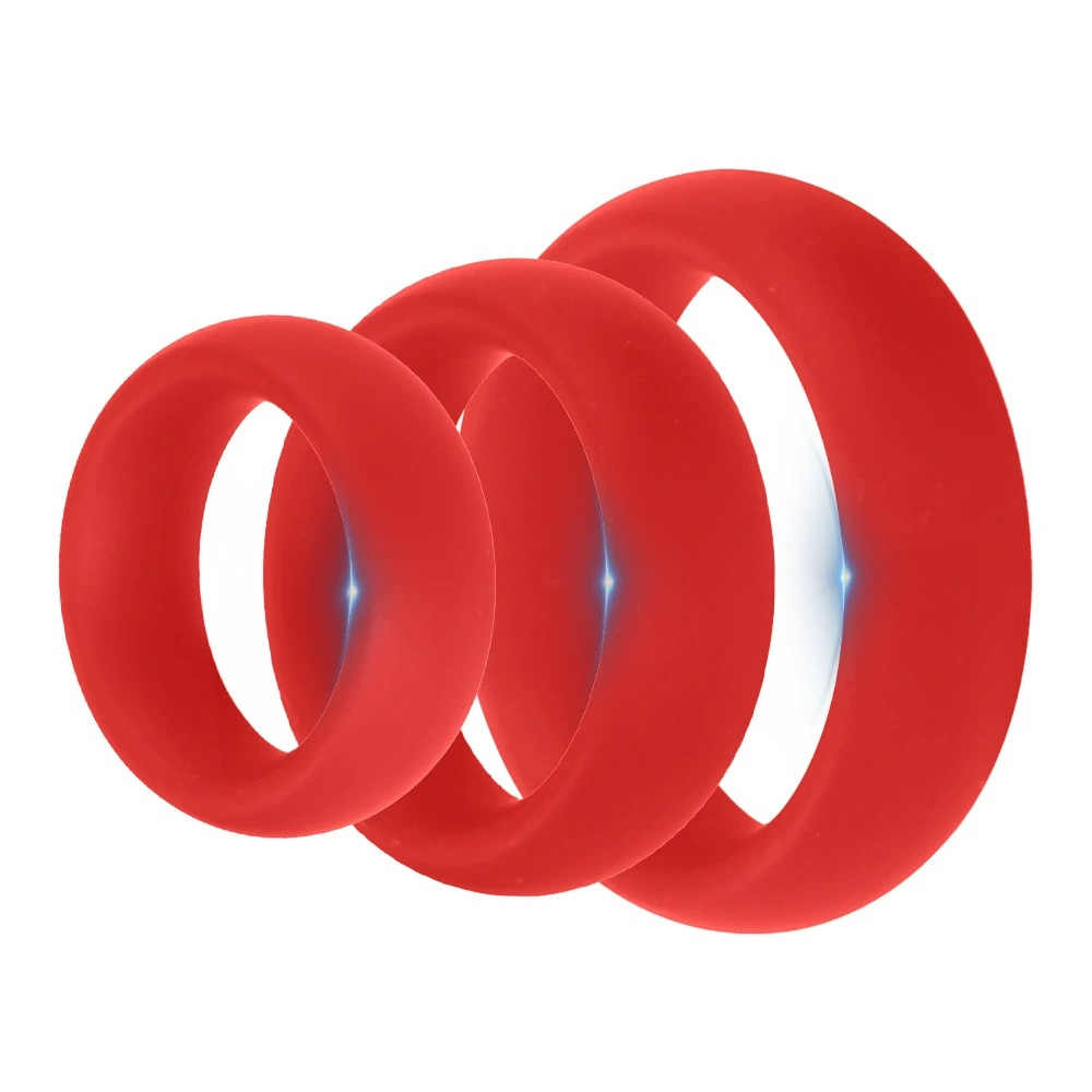 (image for) Thick 3 C-Ring Set - Stretchy Silicone