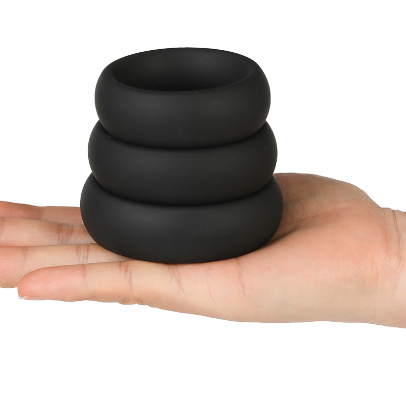 (image for) Thick 3 C-Ring Set - Stretchy Silicone