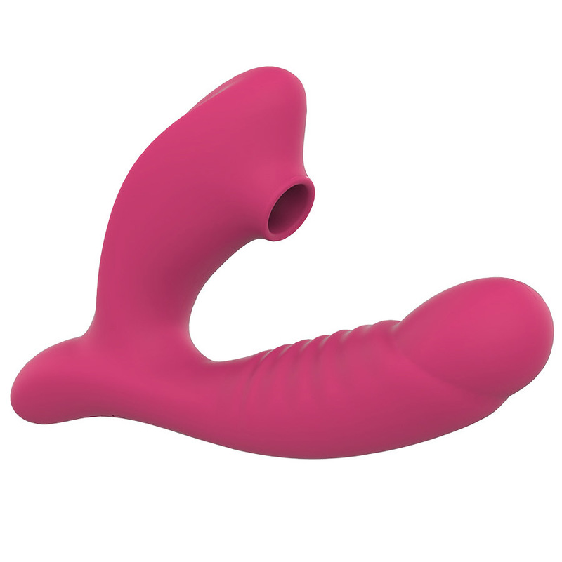 (image for) Clitoral Sucking Stimulator with Penis Shape Vibrator