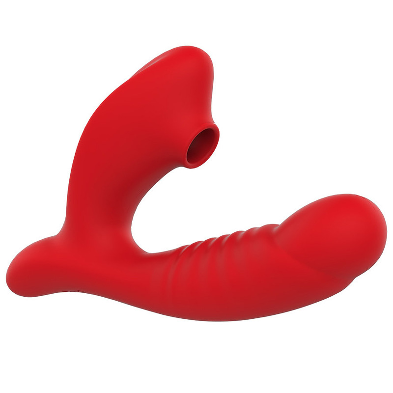 (image for) Clitoral Sucking Stimulator with Penis Shape Vibrator