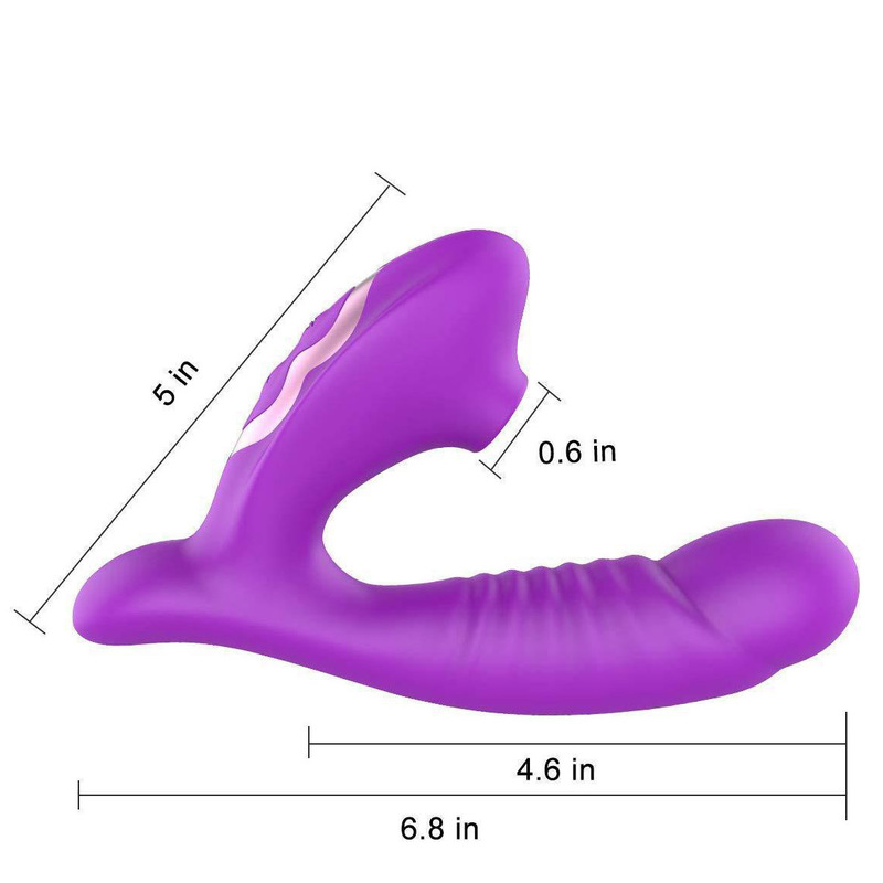 (image for) Clitoral Sucking Stimulator with Penis Shape Vibrator