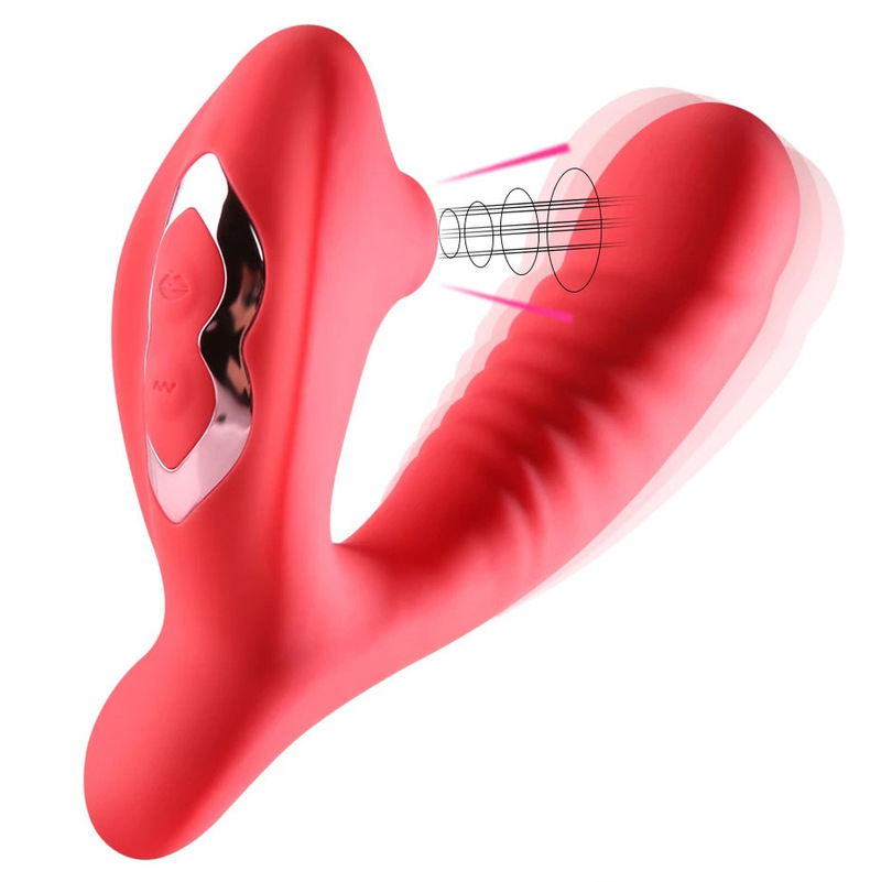(image for) Clitoral Sucking Stimulator with Penis Shape Vibrator