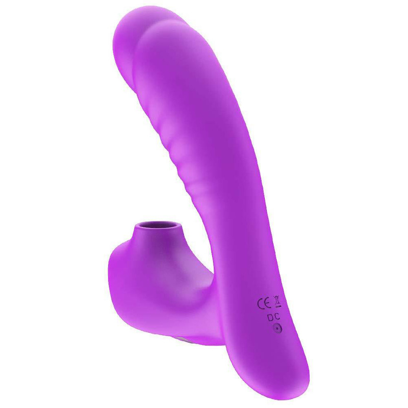 (image for) Clitoral Sucking Stimulator with Penis Shape Vibrator