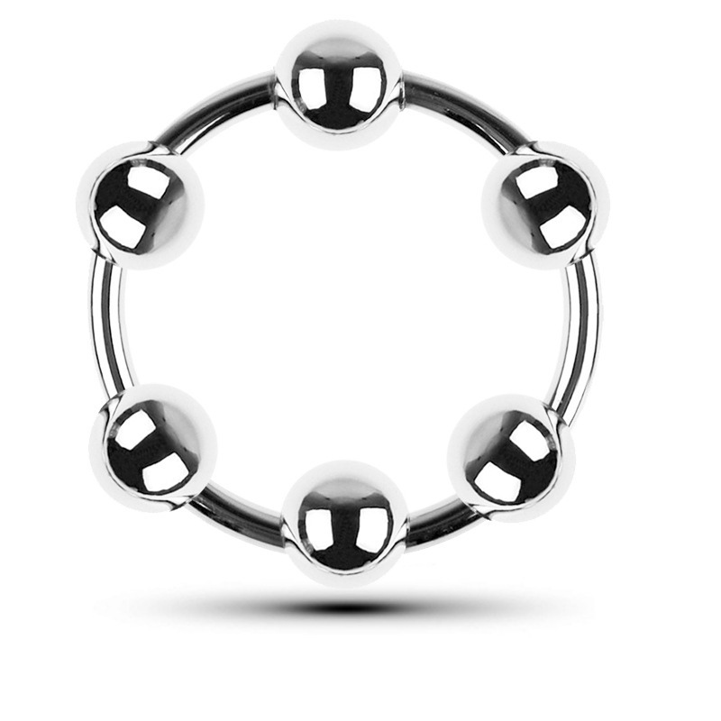 (image for) Steel Cock Ring/Glans Ring With 6 Balls
