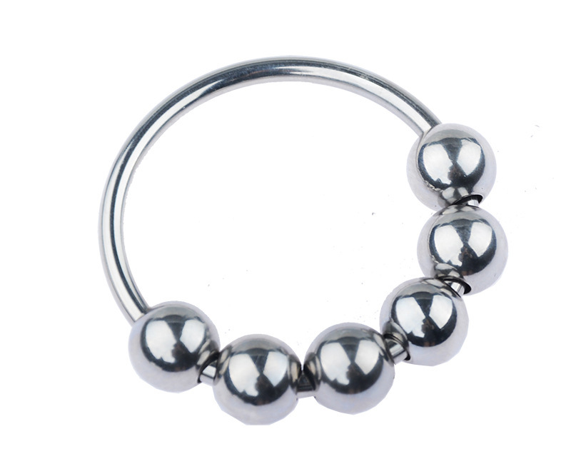 (image for) Steel Cock Ring/Glans Ring With 6 Balls