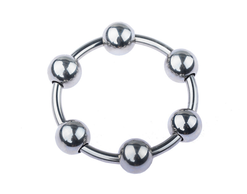 (image for) Steel Cock Ring/Glans Ring With 6 Balls
