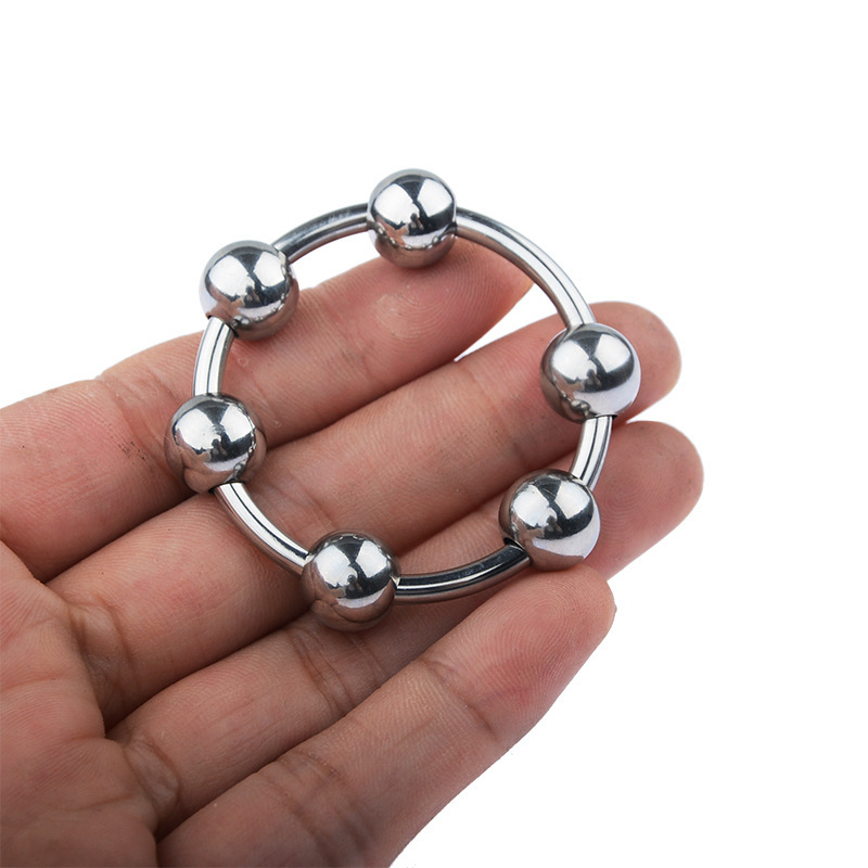 (image for) Steel Cock Ring/Glans Ring With 6 Balls