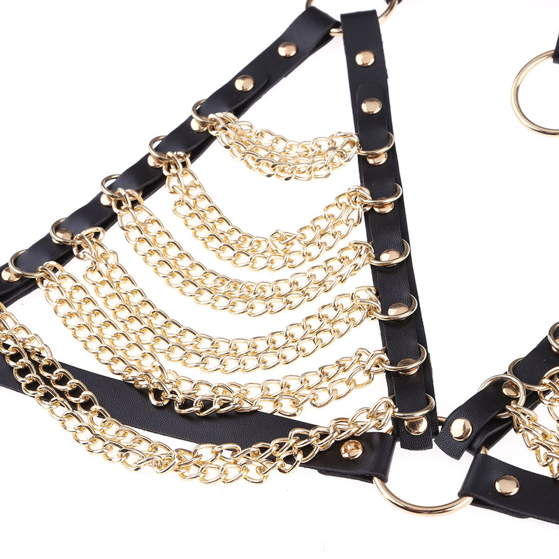 (image for) Women's Punk Harness Bra Goth Belt