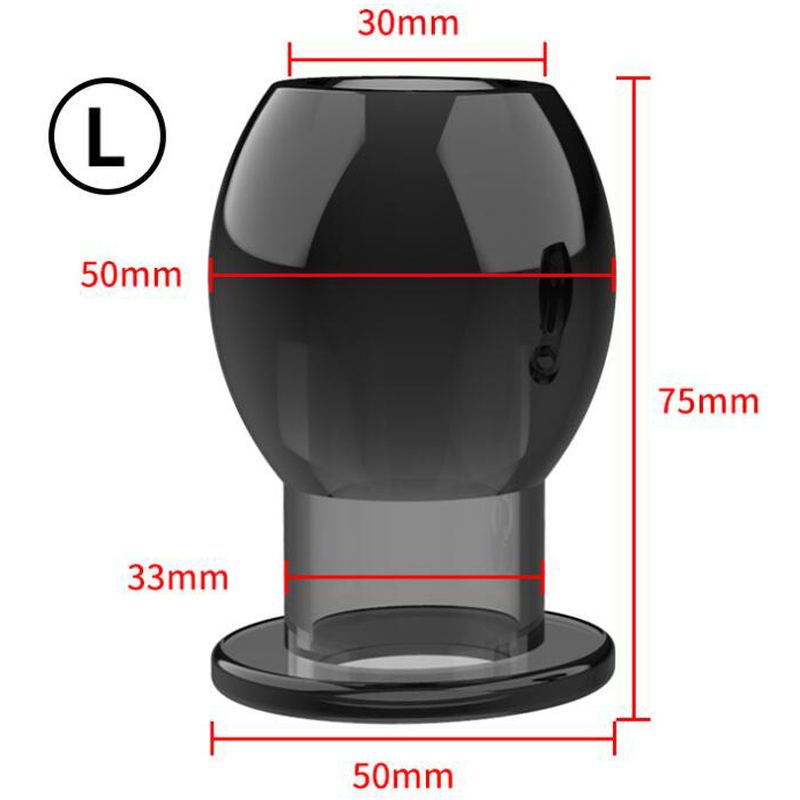 (image for) Hollow Butt Plug With Stopper