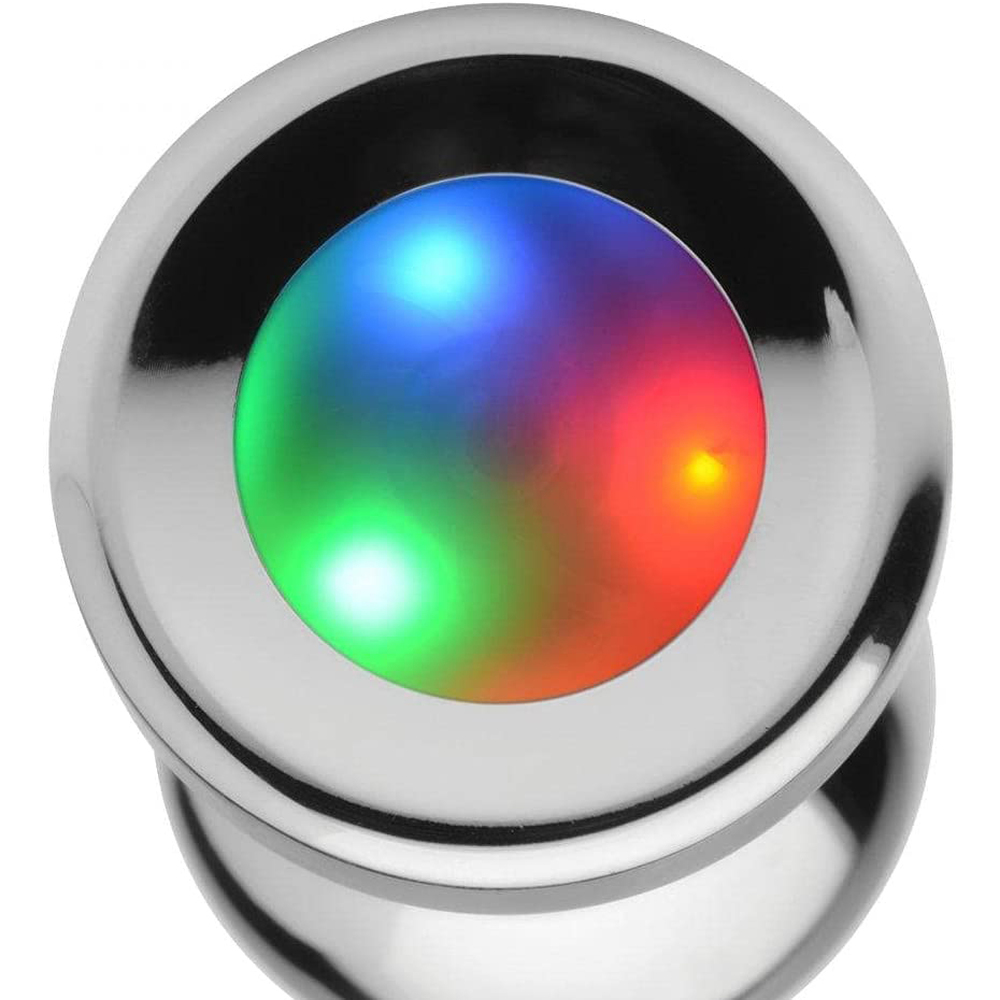 Colorful Light Stainless Steel Butt Plug