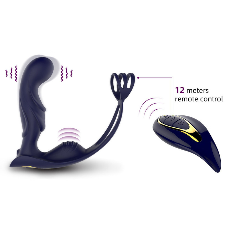 (image for) Blue Knight Prostate With Cock Ring