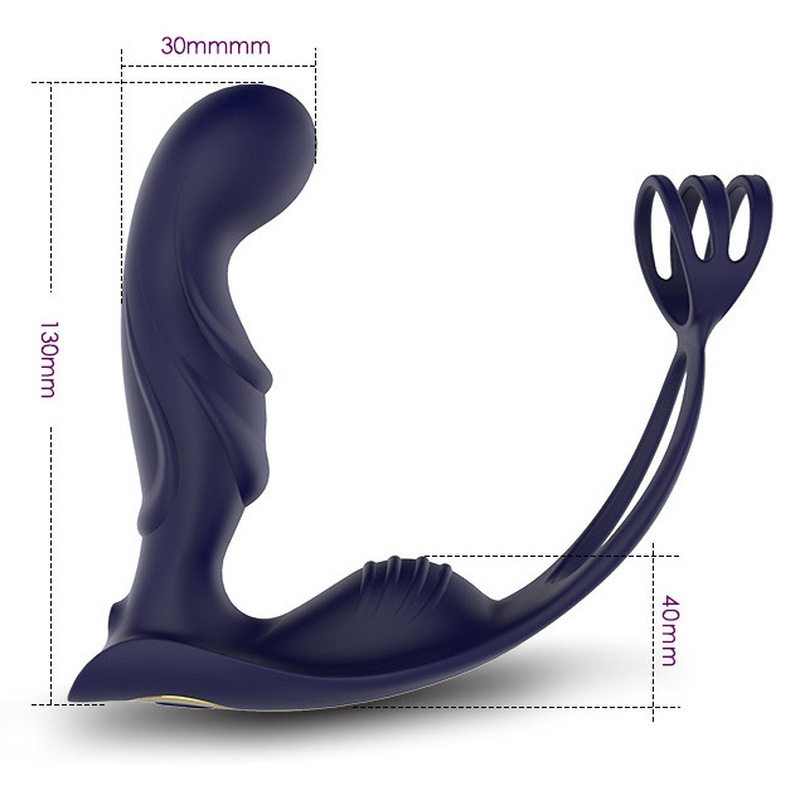 (image for) Blue Knight Prostate With Cock Ring
