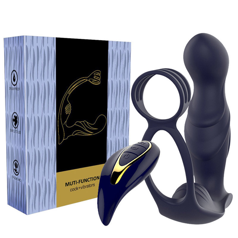 (image for) Blue Knight Prostate With Cock Ring