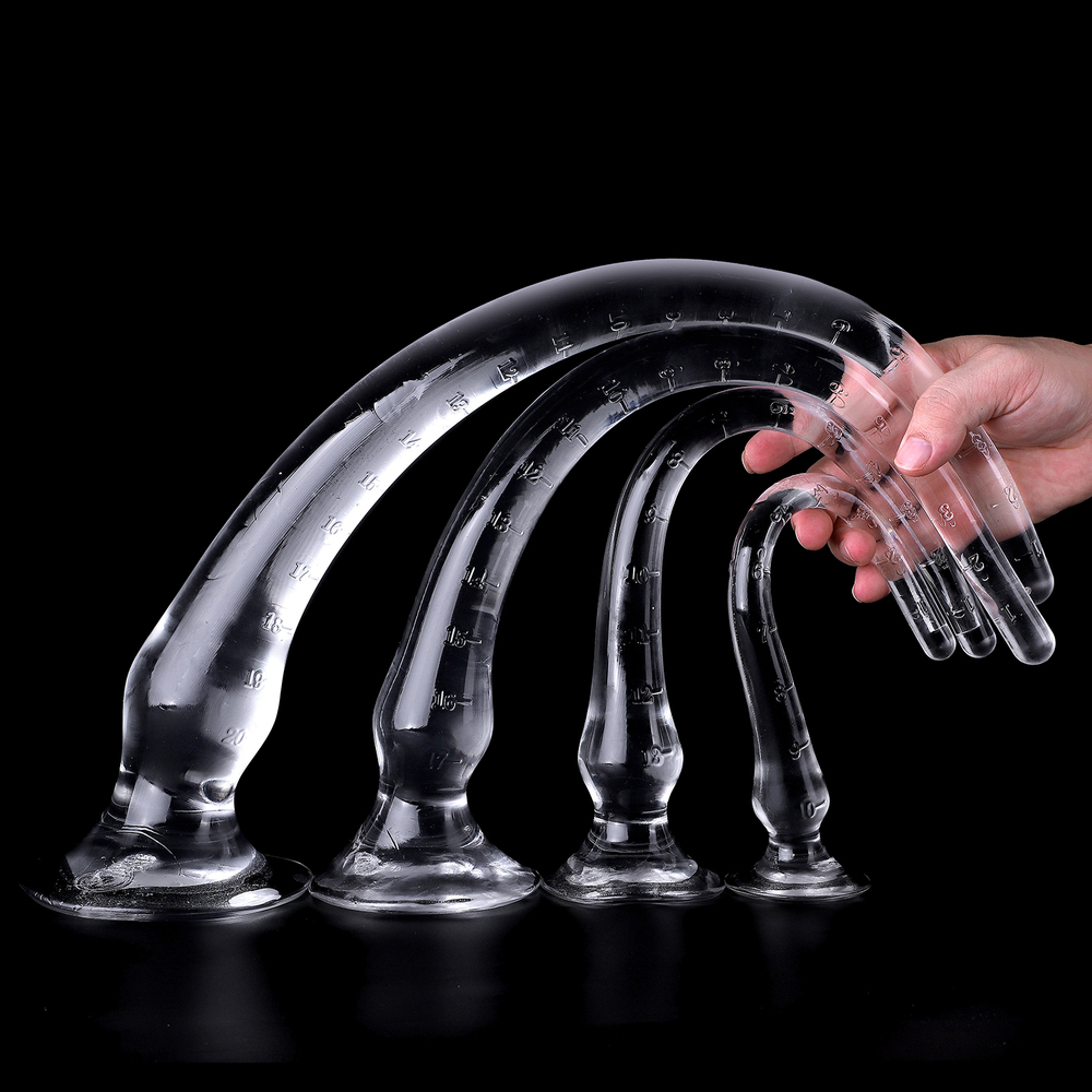 (image for) Jelly Clear Color Long Butt Plug