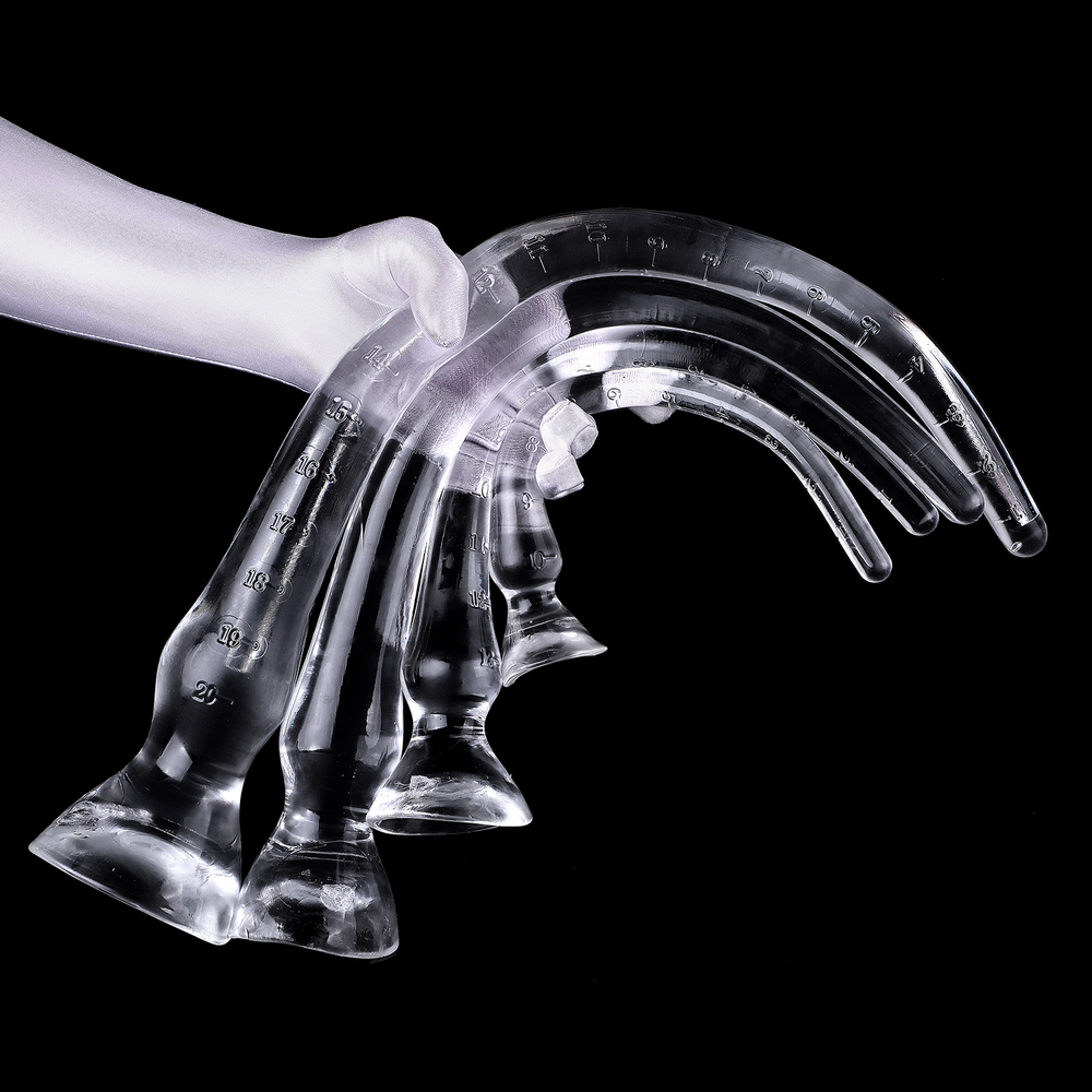 (image for) Jelly Clear Color Long Butt Plug
