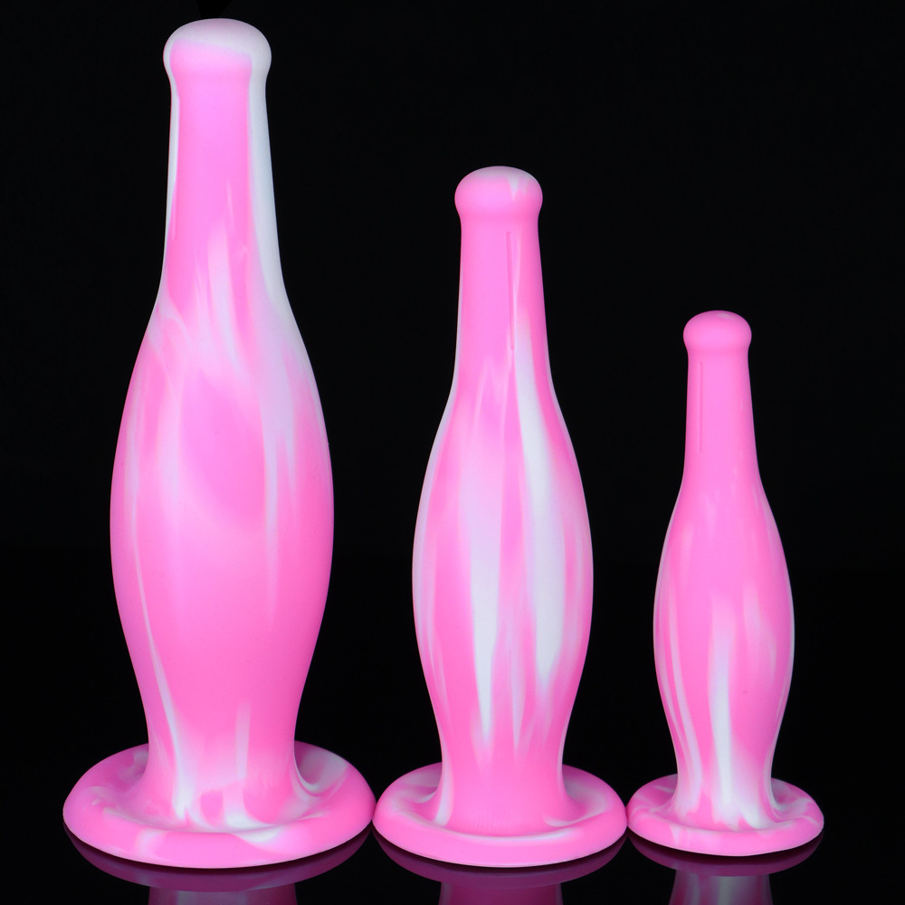 (image for) Bottle Soft Silicone Butt Plug - Colorful